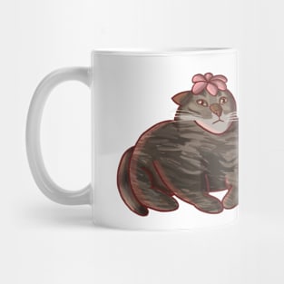 Flower Cower Cat Mug